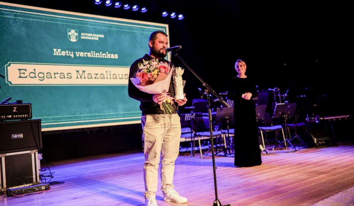 Edgarui Mazaliauskui – „Metų verslininko“ apdovanojimas už duoklę savo kraštui su kaupu