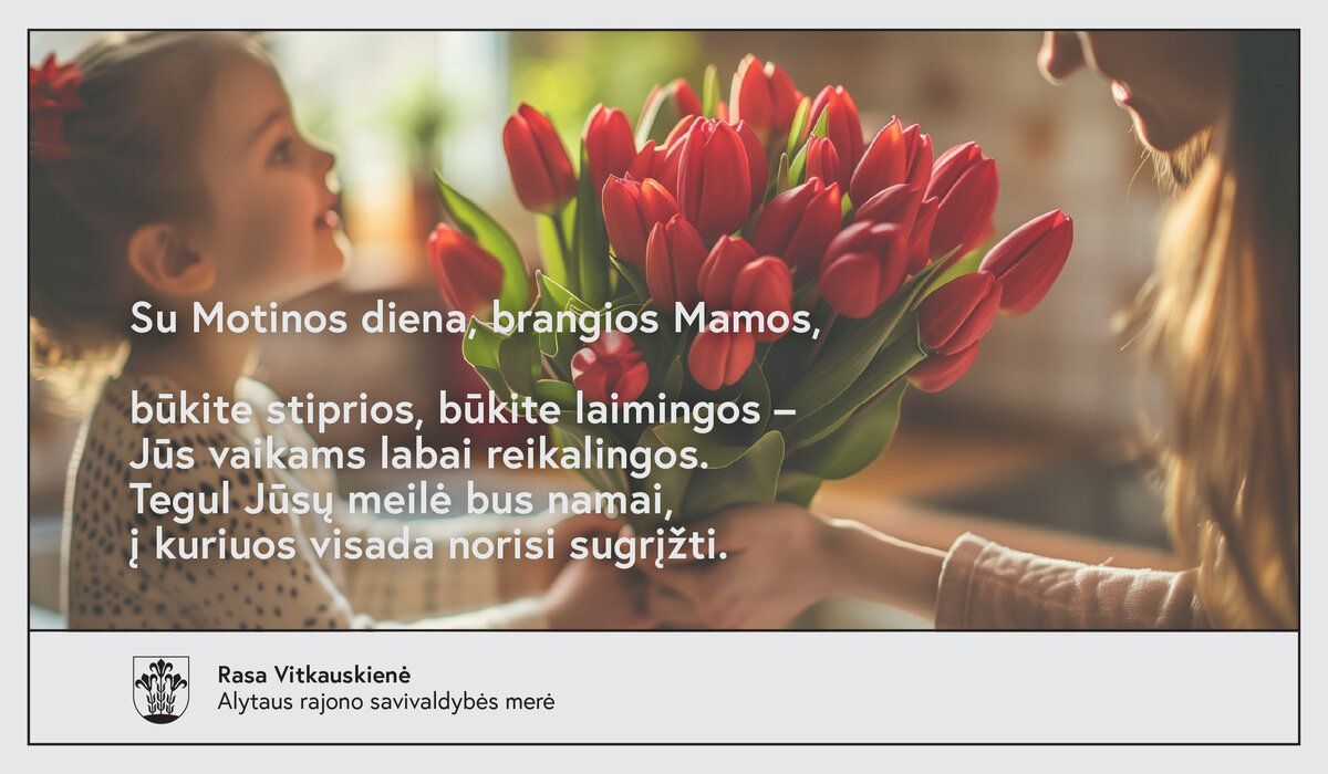 Sveikinimas Motinos dienos proga