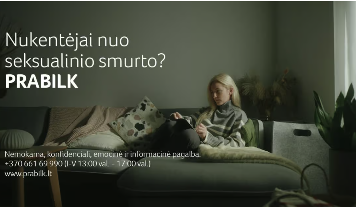 Balandis – seksualinio smurto prevencijos mėnuo: prabilk, gauk pagalbą!