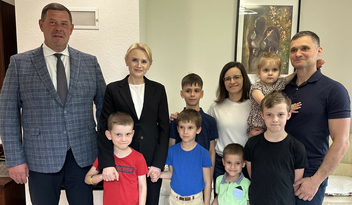 Padėka gausios šeimos tėvams