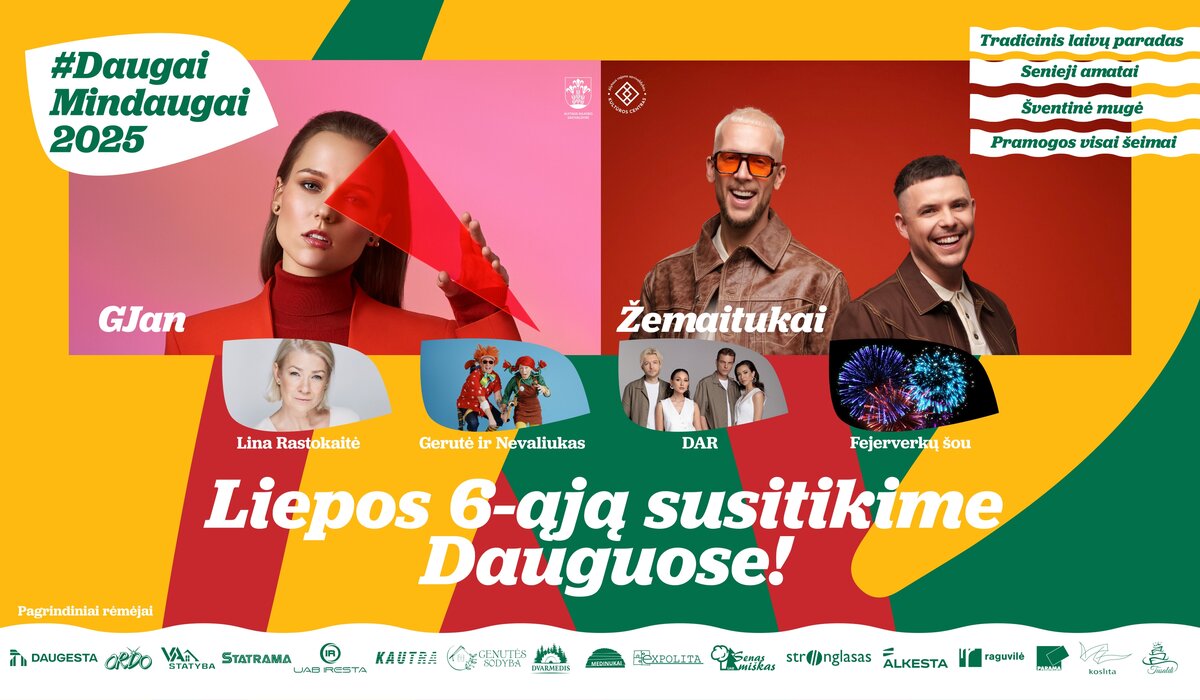 Liepos 6-ąją švęskim Dauguose!