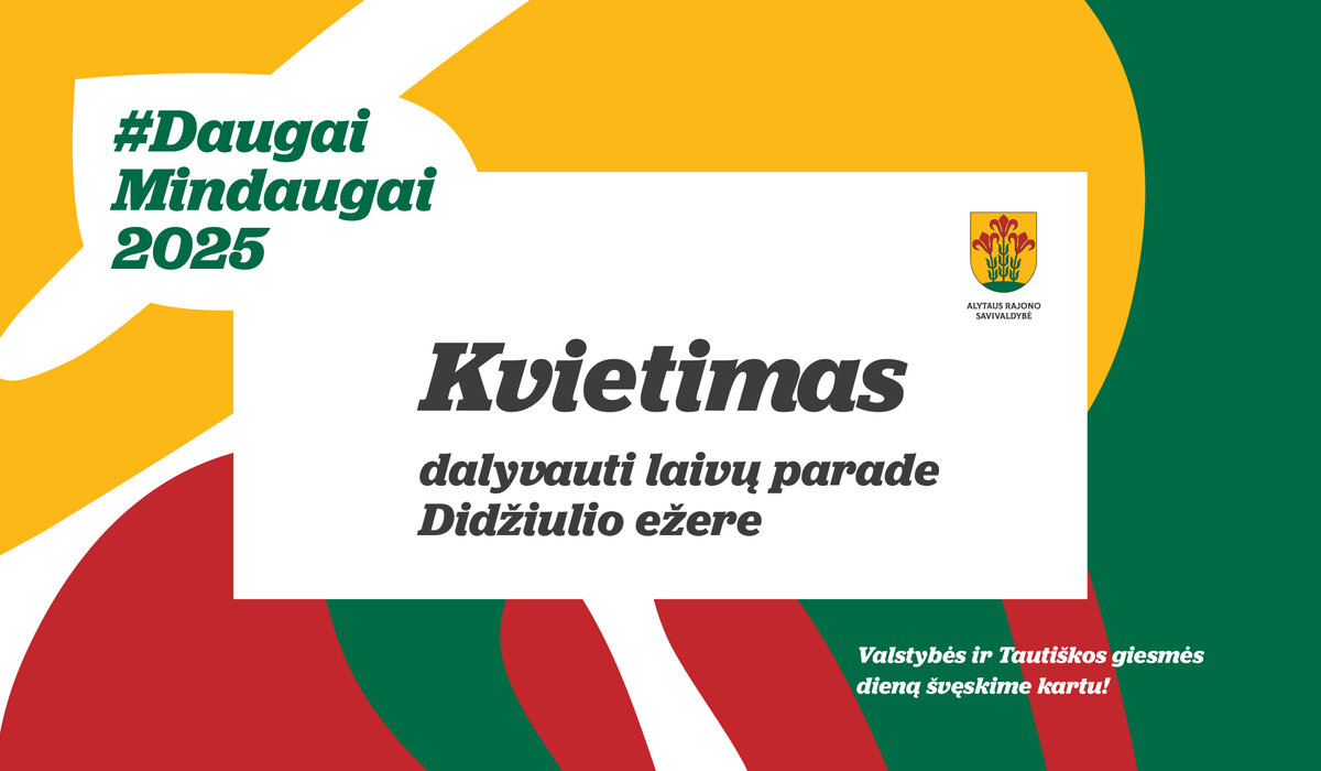 Kvietimas dalyvauti laivų parade Didžiulio ežere
