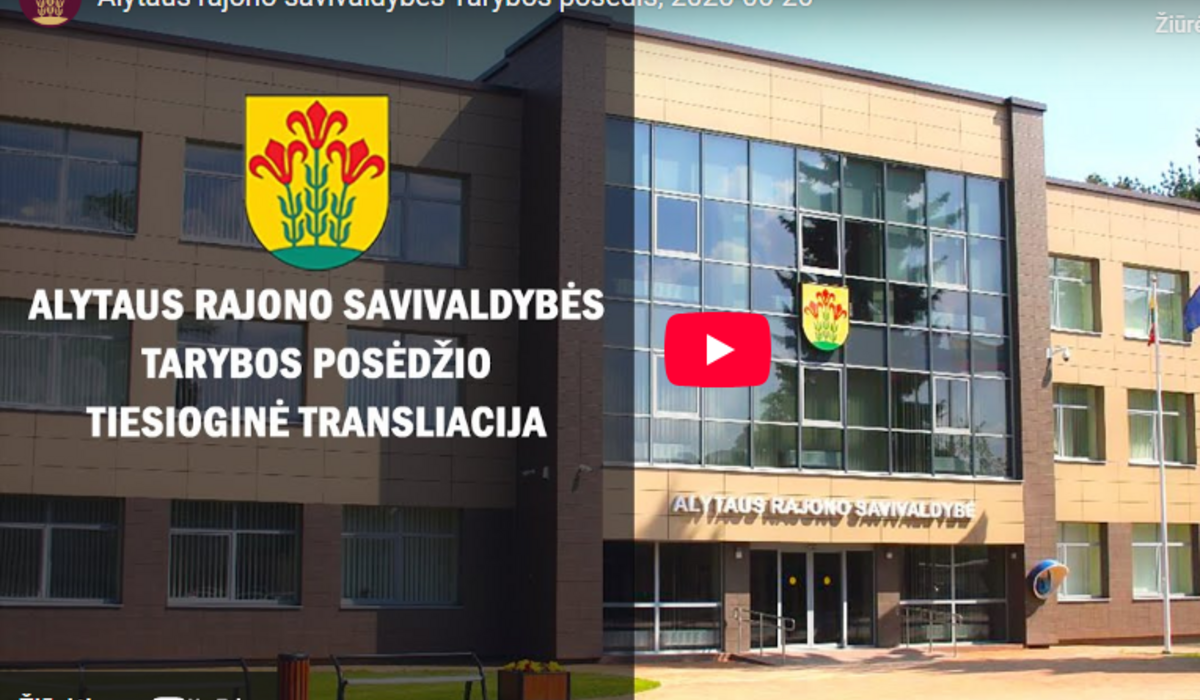 Tiesioginė tarybos posėdžio transliacija