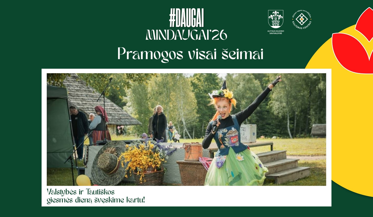 Valstybės ir Tautiškos giesmės dienos šventėje Dauguose – pramogos visai šeimai!