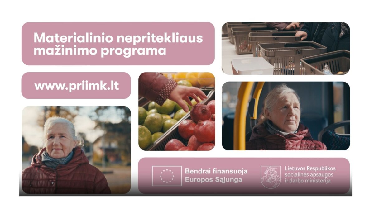 PROJEKTAS „MATERIALINIO NEPRITEKLIAUS MAŽINIMAS LIETUVOJE“ Nr. MNM-2023-V-01-01 (video)