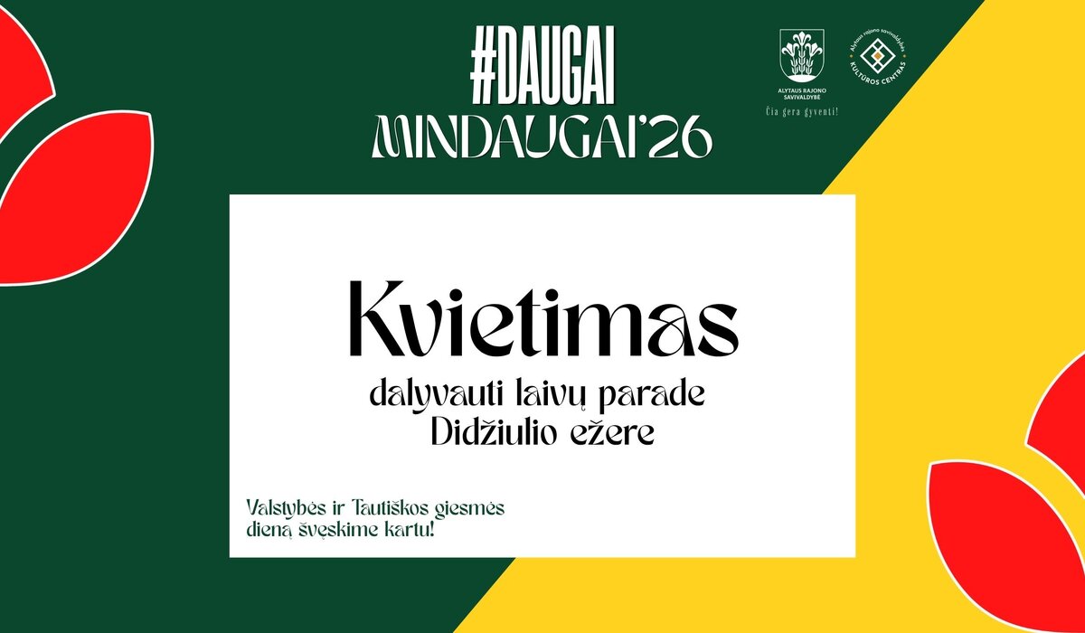 Kviečiame dalyvauti šventiniame laivų parade Didžiulio ežere!