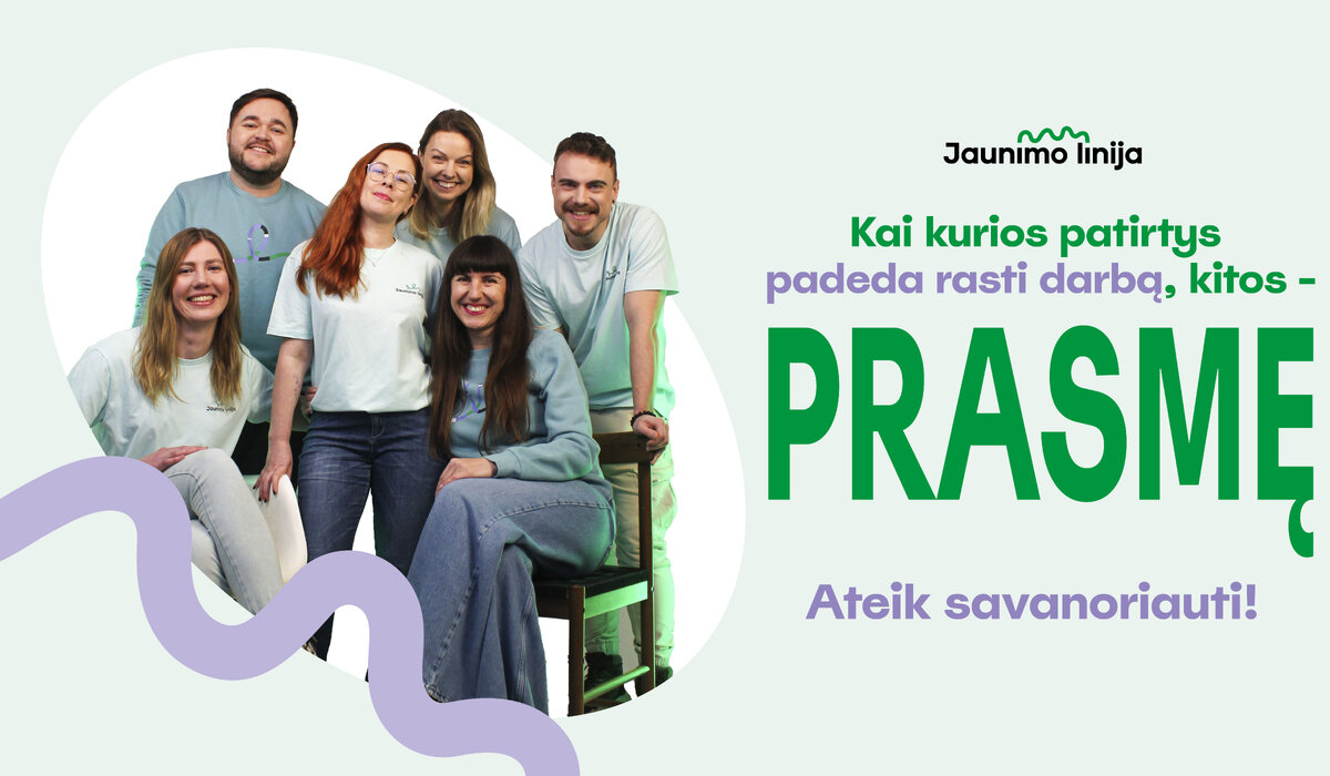 „Jaunimo linija“ ieško naujų savanorių